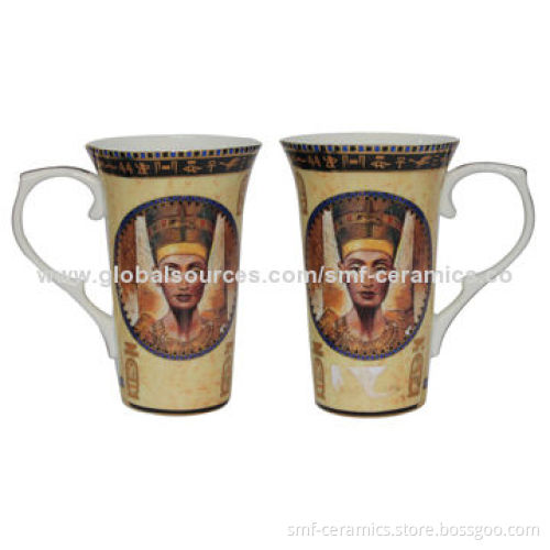 14oz Ceramic Mugs, Golden decal Design, Suitable for Tea or CoffeeNew